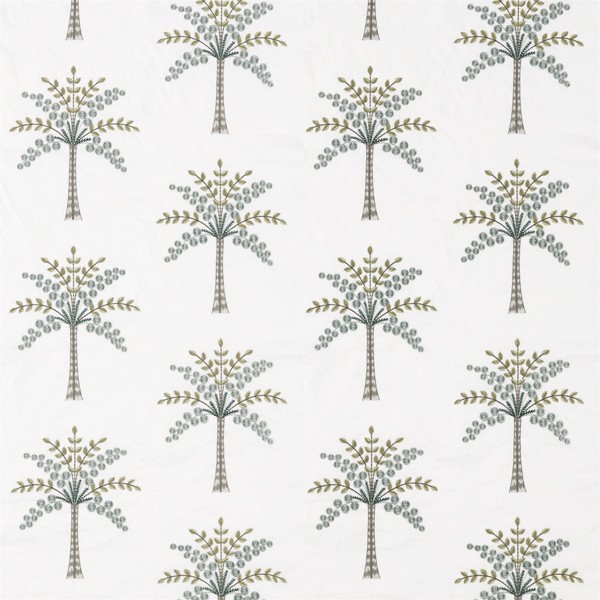 Palm Grove Teal/Green Fabric by Sanderson