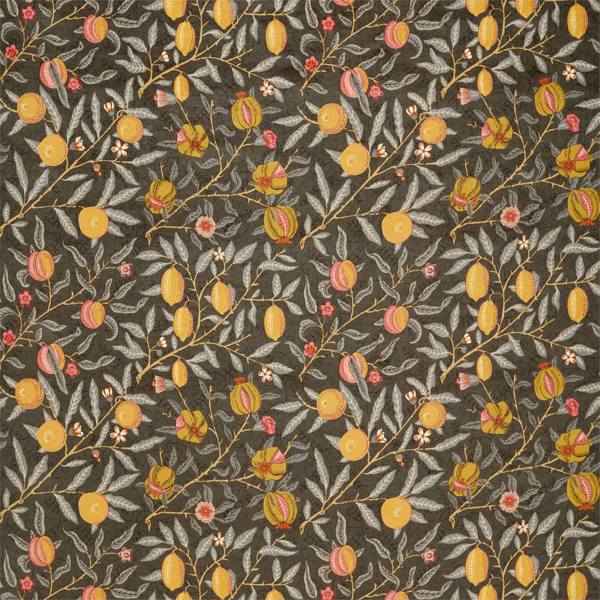 Fruit Velvet Walnut/Bullrush Fabric by Morris & Co