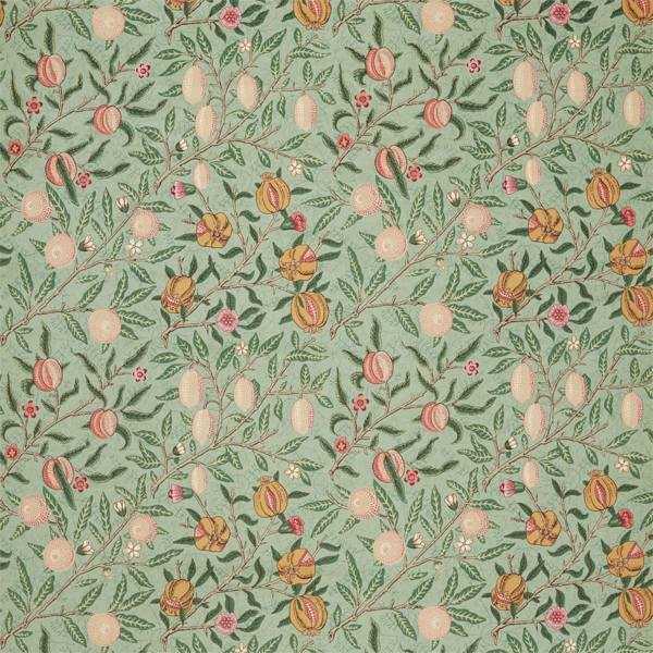 Fruit Velvet Privet/Thyme Fabric by Morris & Co