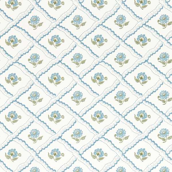 Fairdown Wedgwood/Willow Wallpaper by Sanderson