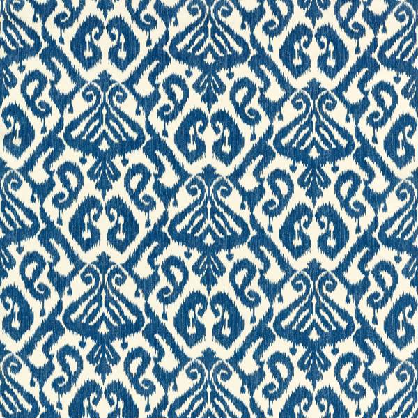 Kasuri French Blue Fabric by Sanderson