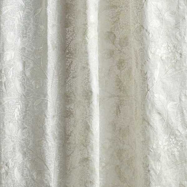 Monterey Bloom Seaspray White Fabric by Sanderson