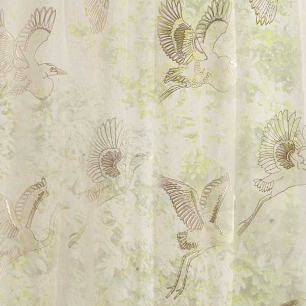 Great Egrets Silk Fabric by Sanderson