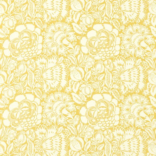 Poppy Damask Linden/IVORY Fabric by Sanderson