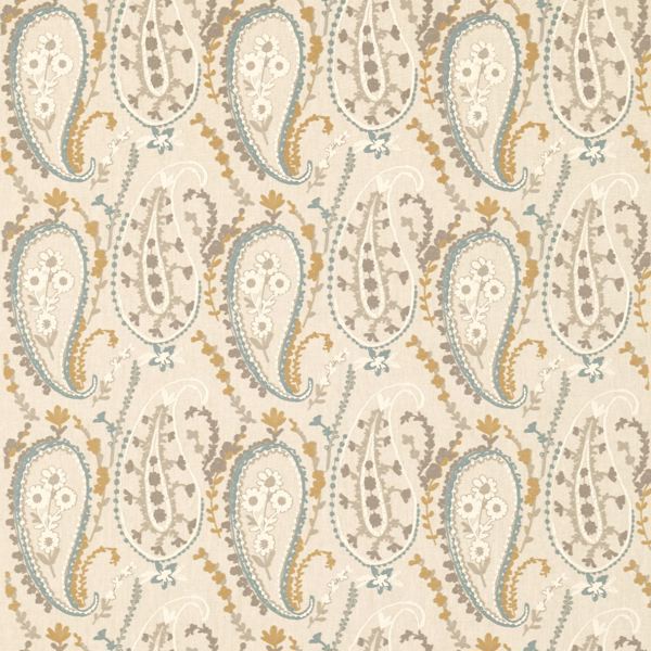 Jamila Wedgwood/Linen Fabric by Sanderson