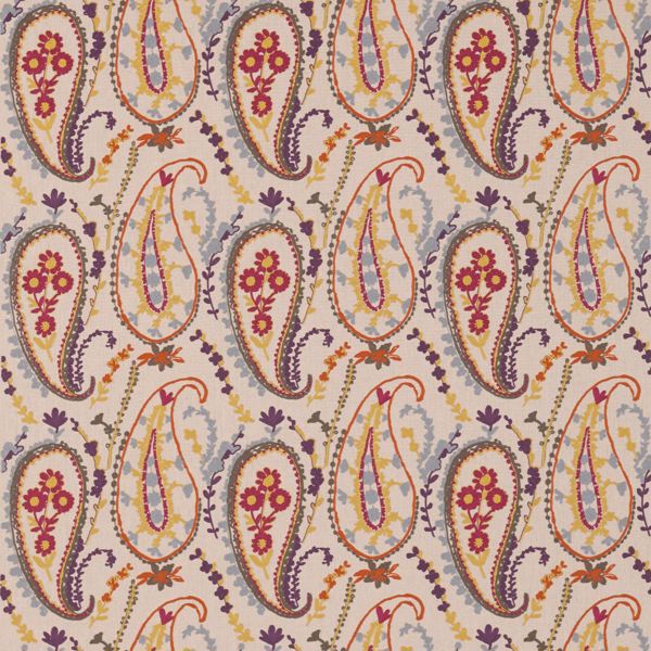 Jamila Berry/Ochre Fabric by Sanderson
