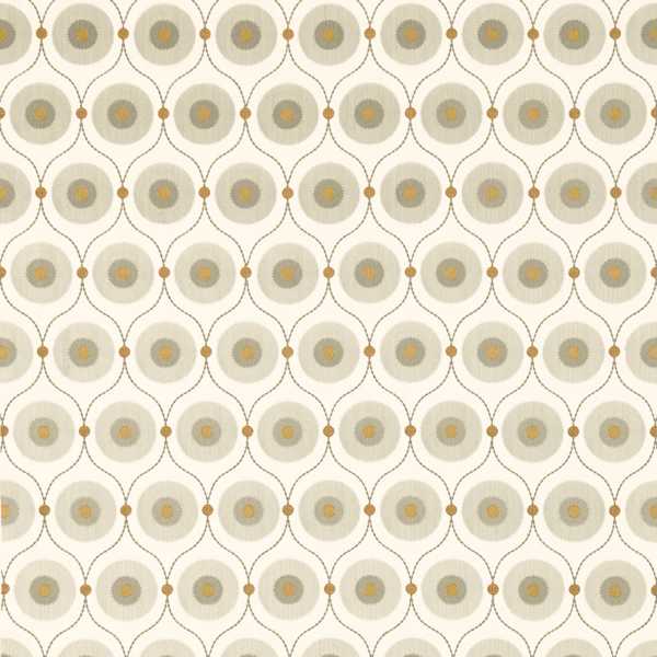 Starla Pewter/Gold Fabric by Sanderson