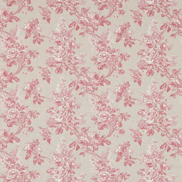 Sorilla Damask Rose/Linen Fabric by Sanderson