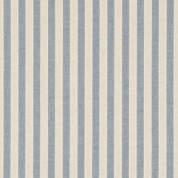 Sorilla Stripe Indigo Linen Fabric by Sanderson