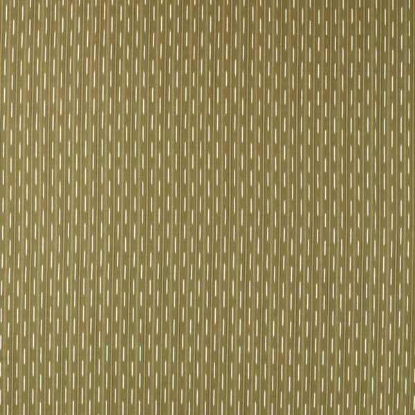 Sabu Stripe Olivine/Gold Fabric by Sanderson