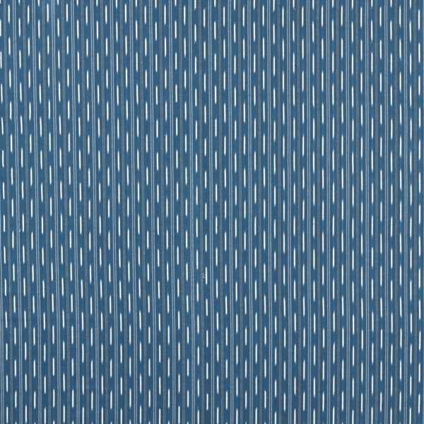 Sabu Stripe Jodphur Blue Fabric by Sanderson