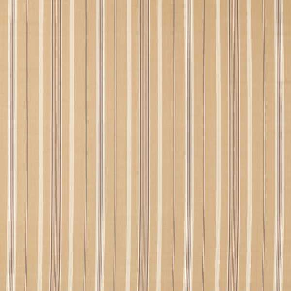Latimer Stripe Clay/Bark Fabric by Sanderson