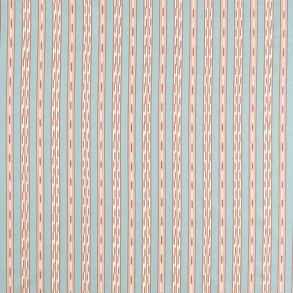 Jamandi Stripe Mineral/Coral Fabric by Sanderson