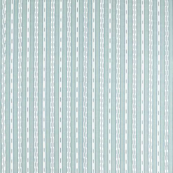 Jamandi Stripe Porcelain/Blue Fabric by Sanderson