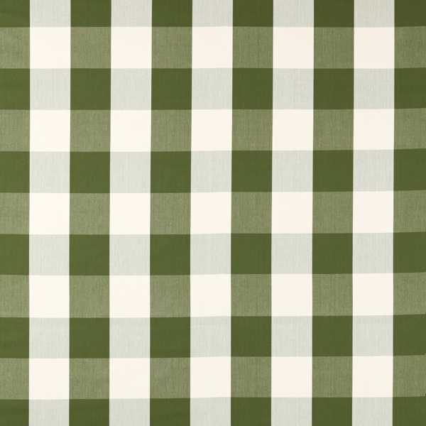 Madras Check Avocado Fabric by Sanderson