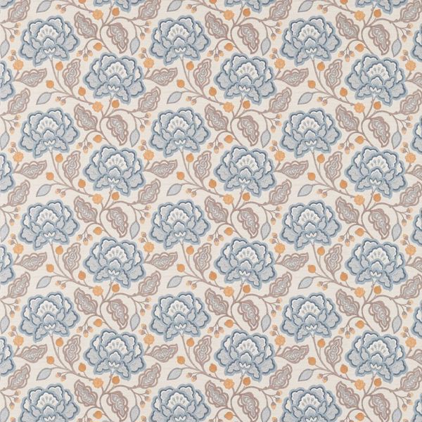 Magnolia Garden Teal/Rose Fabric Sanderson by Sanderson Design