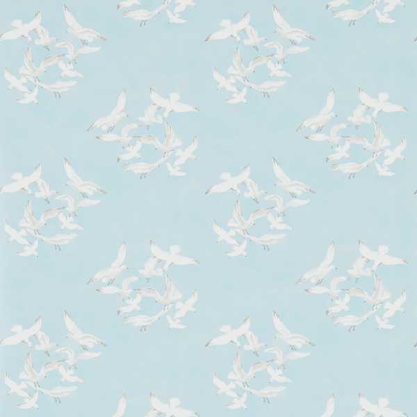 Seagulls Blue Wallpaper by Sanderson