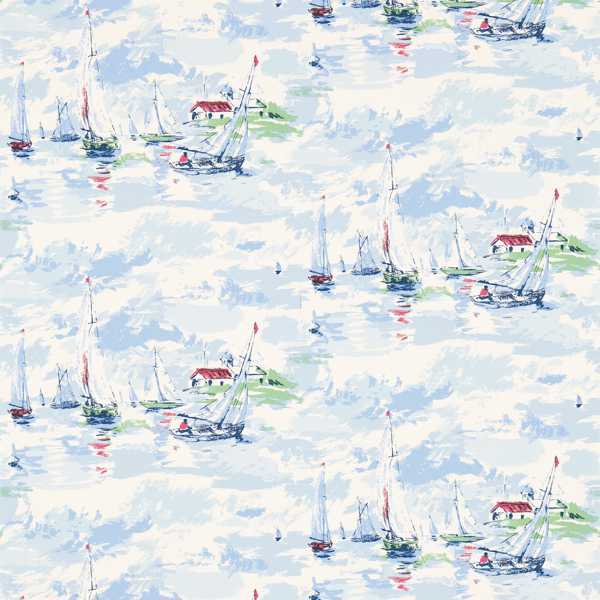 Sail Away Sky Blue Wallpaper by Sanderson