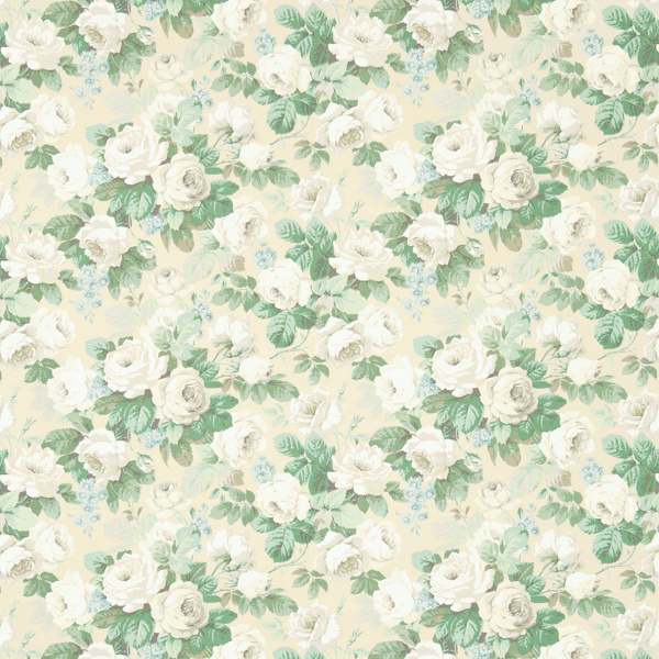 Chelsea Sage/Ivory Fabric by Sanderson