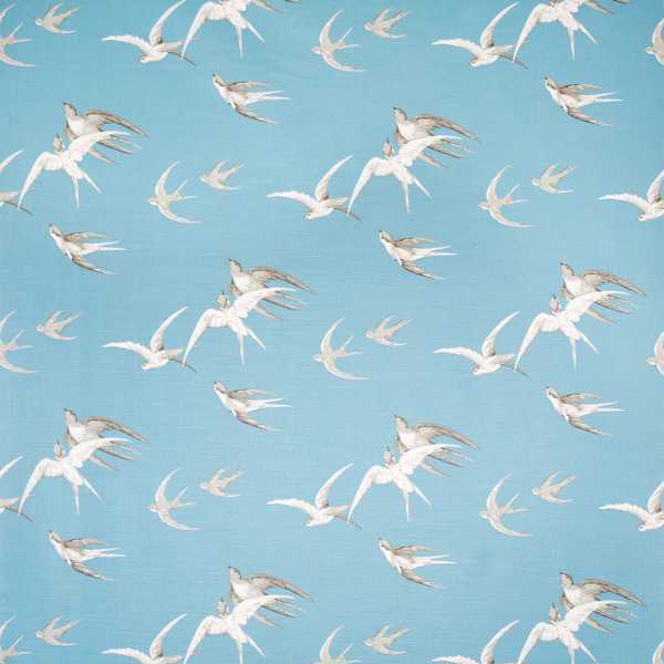 Swallows Wedgwood Fabric by Sanderson