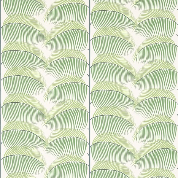 Manila Green/Ivory Wallpaper by Sanderson