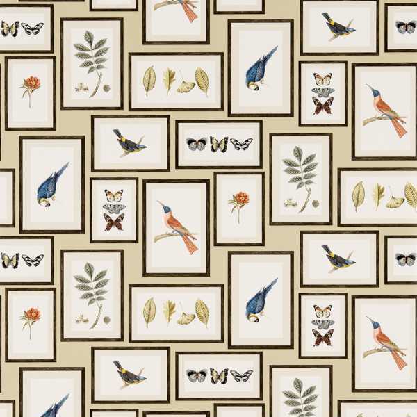 Picture Gallery Sand/Multi Wallpaper by Sanderson