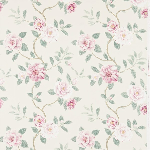 Christabel Rose/Pewter Fabric by Sanderson