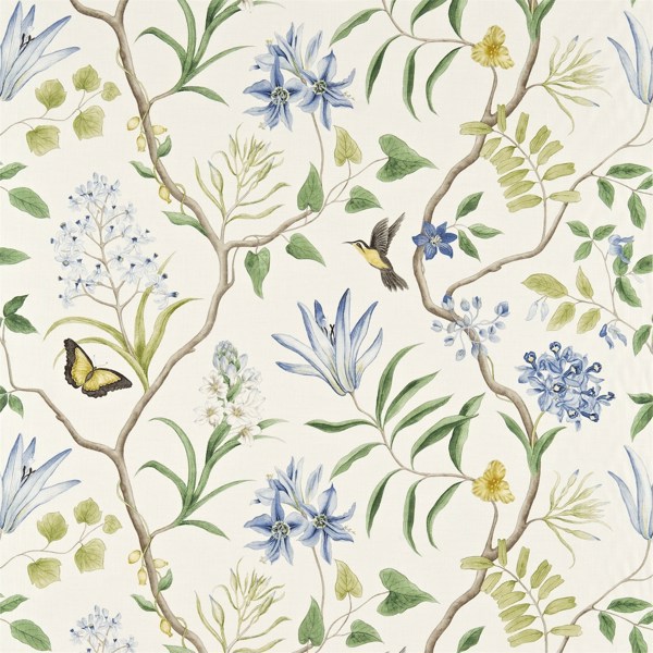Clementine Delft Blue Fabric by Sanderson