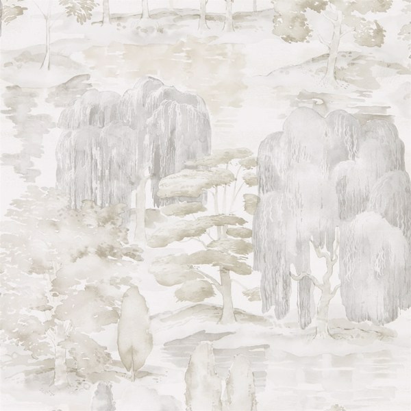 Waterperry Ivory/Stone Wallpaper by Sanderson