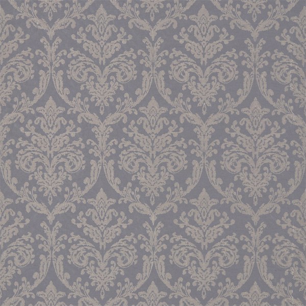 Riverside Damask Pewter Fabric by Sanderson