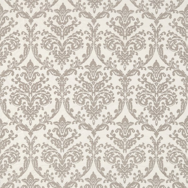 Riverside Damask Silver Fabric by Sanderson