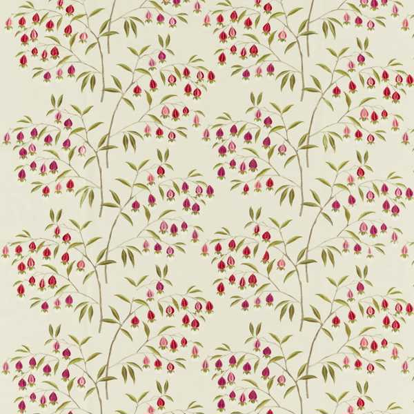 Chinese Lantern Wild Plum Fabric by Sanderson