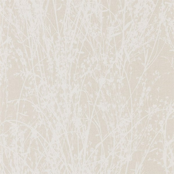 Meadow Canvas White/Parchment Wallpaper by Sanderson