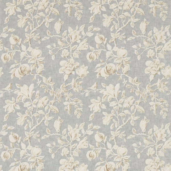 Magnolia & Pomegranate Grey Blue/Parchment Fabric by Sanderson