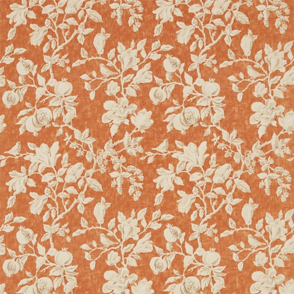 Magnolia & Pomegranate Russet/Wheat Fabric by Sanderson
