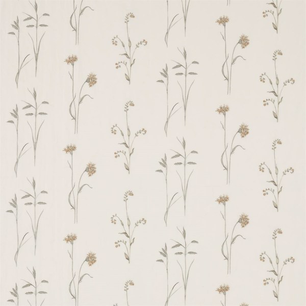 Meadow Grasses Sage/Honey Fabric by Sanderson