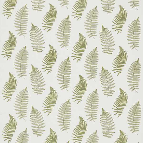 Fern Embroidery Moss Fabric by Sanderson
