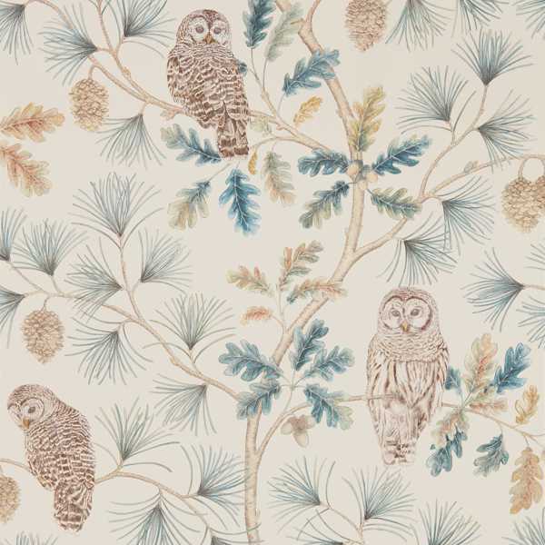 Owlswick Teal Wallpaper by Sanderson