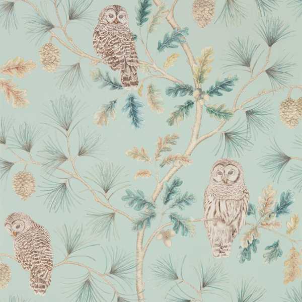 Owlswick Whitstable Blue Wallpaper by Sanderson