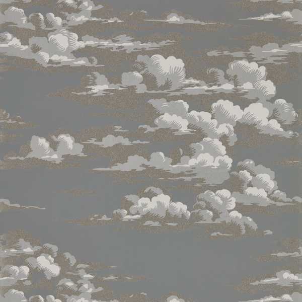 Silvi Clouds Taupe Grey Wallpaper by Sanderson