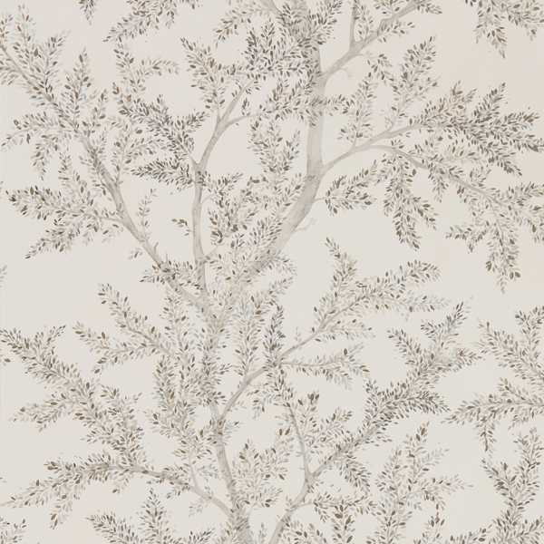 Farthing Wood Silver Wallpaper by Sanderson