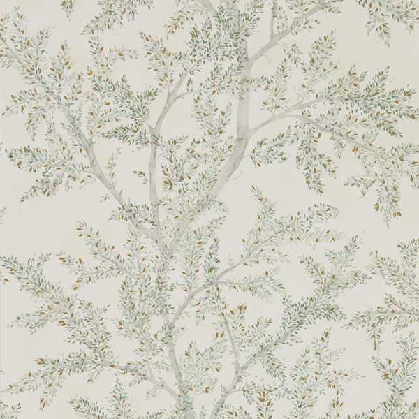Farthing Wood Sage Grey Wallpaper by Sanderson