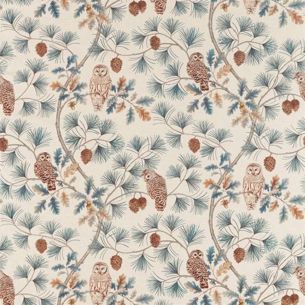 Owlswick Teal Fabric by Sanderson