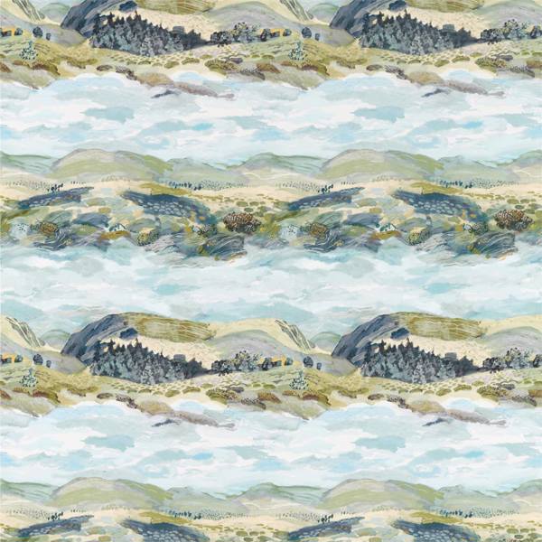 Elysian Whitstable Blue Fabric by Sanderson