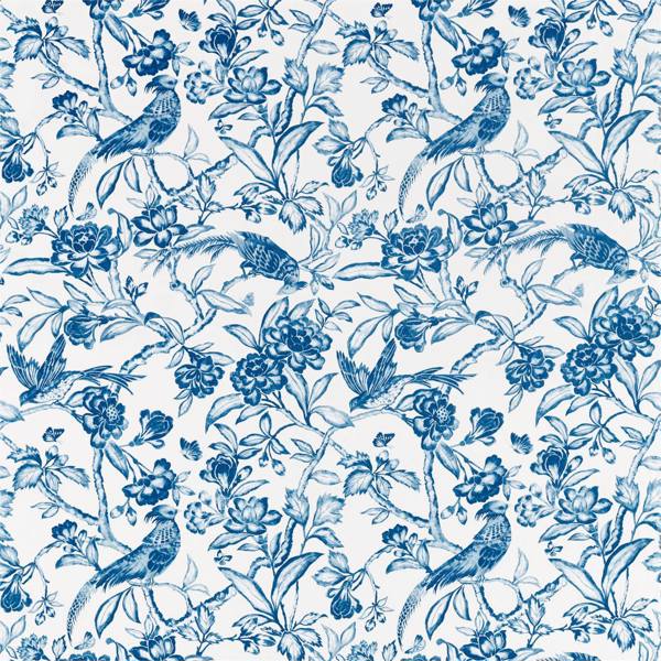 Tattershall Indigo Fabric by Sanderson