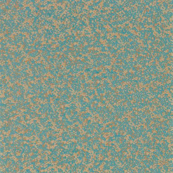 Coral Wide Width Teal/Gold Wallpaper by Harlequin