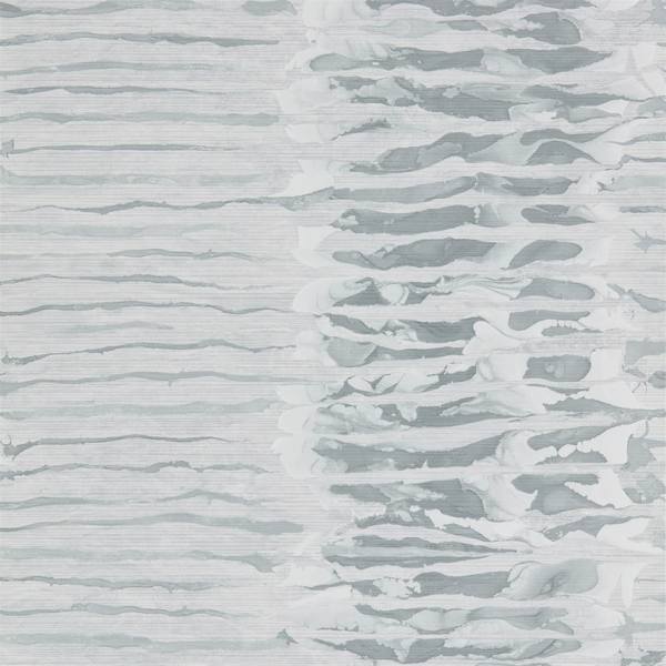 Anthology Ripple Stripe Steel Wallpaper by Harlequin