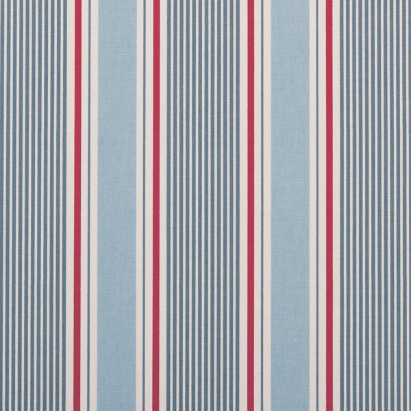 Sail Stripe Stripe Marine Fabric by Clarke & Clarke