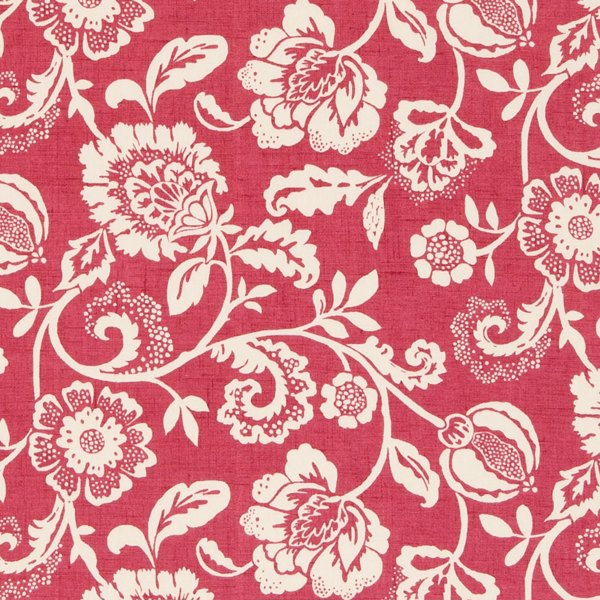 Eliza Raspberry Fabric by Clarke & Clarke