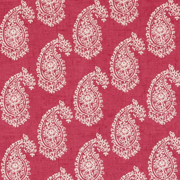 Harriet Raspberry Fabric by Clarke & Clarke